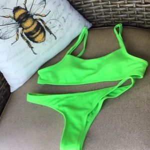 Neon cheeky Only Fans bikini Size Medium